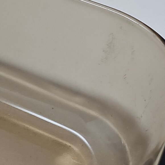 Pyrex Vision Amber Brown Rectangle Baking Pan #233-R Corning 3qt 13x9x2" - Picture 5 of 8